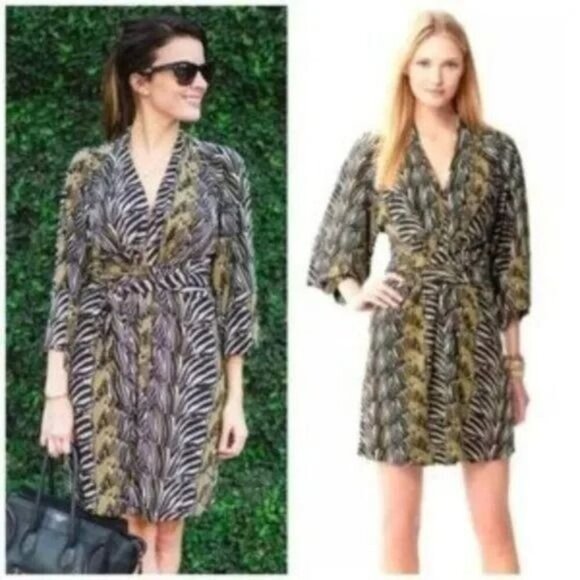 Banana Republic Issa Collection Zebra Dress 8 - Picture 1 of 7